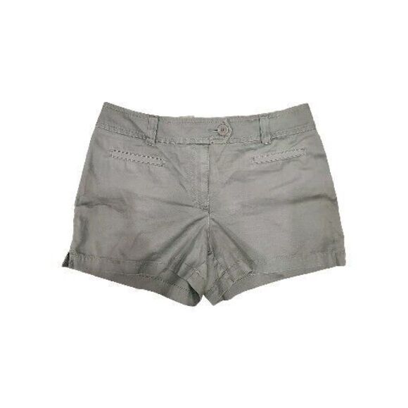 New York & Company Pants - New York & Company Flat Front Casual Olive Green Chino Shorts Women Size 14